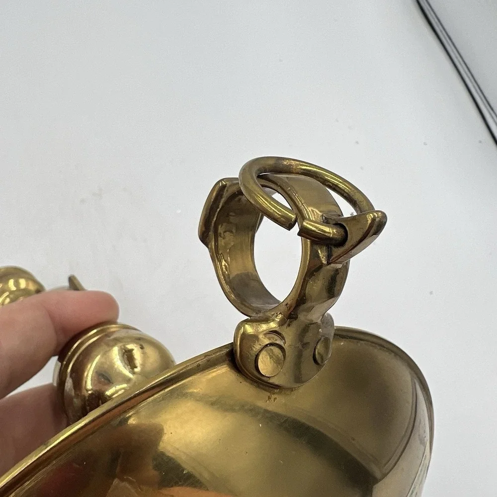 Vintage Valsan Brass Chamberstick Candle Holder Portugal Mid Century Modern‎ MCM